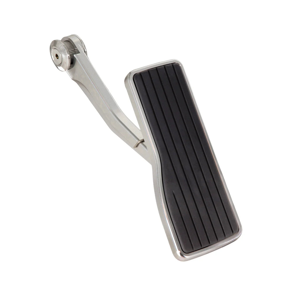RESTOMOD CLEAR THROTTLE PEDAL PAD HORIZONTAL GROOVE INSERT