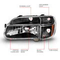 9501 EXPLORER CRYSTAL HEADLIGHTS W/ CORNER LIGHTS 2PC BLACK
