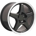 17 IN REPLICA WHEEL CV01 FITS CHEVROLET CORVETTE ZR1 RIM 17X9.5 BLACK WHEEL