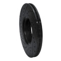 R1 99-10 Chevrolet ASTRA (Mexico) Front Right Drilled & Slotted Black Brake Rotor