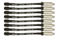 Moroso GM LS Ignition Wire Set - Ultra 40 - Sleeved - Coil-On - 12in Wire - Black