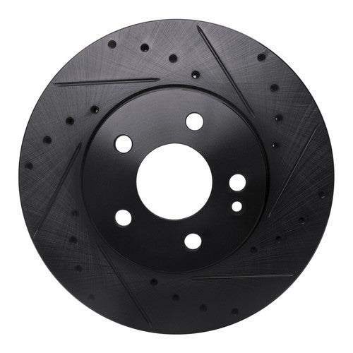 R1 16-21 Mercedes-Benz Metris Front Right Slotted Black Brake Rotor