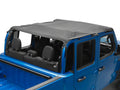 California Extended OE Style Brief Soft Top for 2020-2021 Jeep Gladiator, Black Diamond, Includes Windshield Channel Rampage