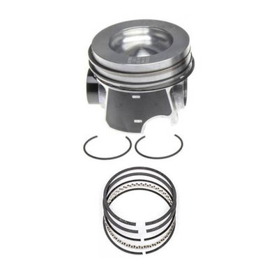 ENGINE PISTON WITH RINGS