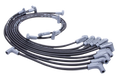 8.5Mm Super Conductor Wire Set For Sbc Sprintcar, Close Fit, In Black Features A Helically-Wound Copper Alloy Conductor Which Has Only 40 50 Ohms Of Resistance Per Foot MSD Ignition