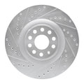 R1 06-13 Audi S3 (Mexico) Front Left Drilled & Slotted Silver Brake Rotor