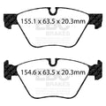 EBC 11+ BMW 528 2.0 Turbo (F10) Yellowstuff Front Brake Pads