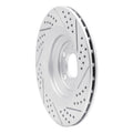 DFC 05-11 Audi A6 Quattro Rear Left Drilled & Slotted Geoperformance Rotor