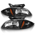0002 CAVALIER HEADLIGHTS CRYSTALBLACK WITH CORNERS DRIVER/PASSENGER