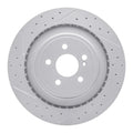 R1 10-18 Mercedes-Benz E63 AMG Rear Left Drilled & Slotted Geoperformance Rotor