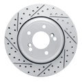 R1 00-06 BMW M3 Rear Left Drilled & Slotted Geoperformance Rotor