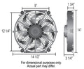 TORNADO 14IN ELEC FAN/THERMOST