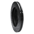 R1 98-05 Mercedes-Benz ML320 Front Left Drilled & Slotted Black Brake Rotor