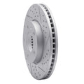 DFC 03-05 Kia Sedona Front Right Drilled & Slotted Geoperformance Rotor