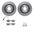 R1 Concepts E- Line Series Brake Rotor with Ceramic Brake Pads Hdw Fits Audi A3