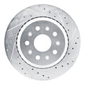 DFC 20-25 Jeep Wrangler Rear Right Drilled & Slotted Silver Brake Rotor