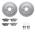 DFC 13-20 Ford Fusion Rear Geospec Rotors with 5000 Advanced Brake Pads w/Hardware