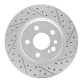 R1 92-99 Mercedes-Benz 500Sec Rear Right Drilled & Slotted Geoperformance Rotor