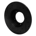 R1 74-16 Land Rover Defender 90 Rear Right Drilled & Slotted Black Brake Rotor
