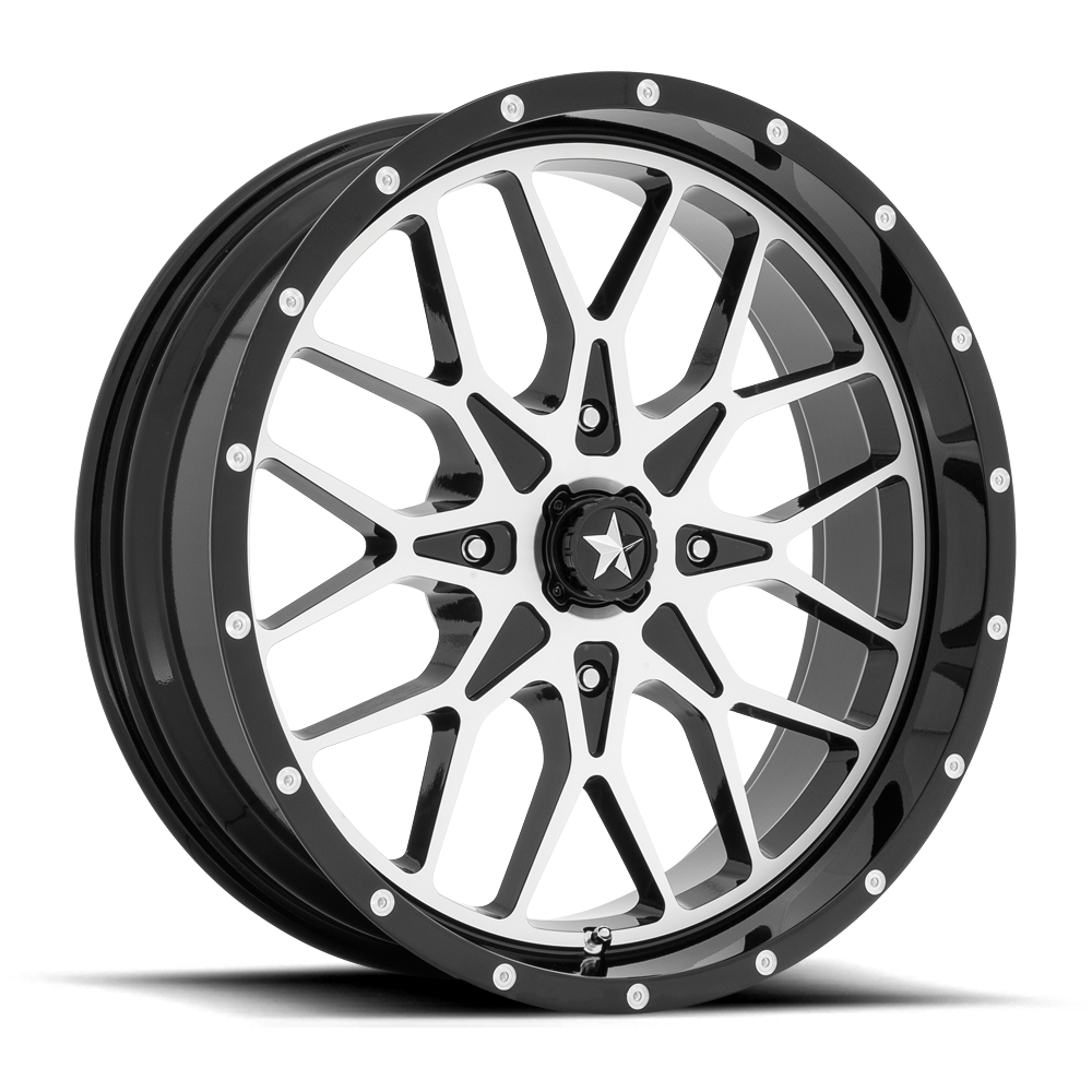 MA45 15X7 4X156 G-BLK MACH 10MM