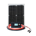 GPECO20: 20 WATT SOLAR KIT WITH WIRE AND 10 AMP CONTROLLER