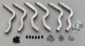 Lund 03-06 Toyota Tundra Access Cab EZ Running Board Mounting Bracket Kit - Brite