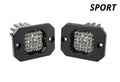 Diode Dynamics Stage Series C1 LED Pod Sport - White Flood Flush RBL (Pair)