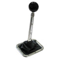 MANUAL TRANSMISSION SHIFTER LEVER; BRUSHED ALUMINUM; TREMEC/BORG WARNER TK500/TK