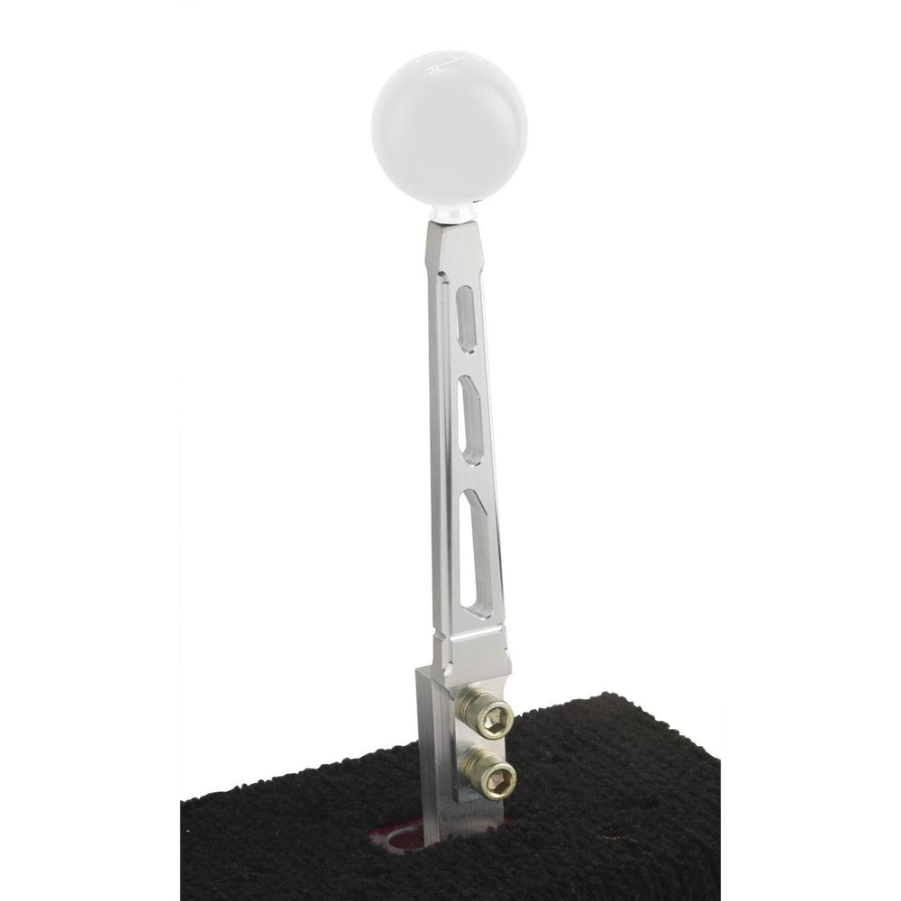 MANUAL TRANSMISSION SHIFTER LEVER; BRUSHED ALUMINUM; TREMEC/BORG WARNER TK500/TK