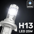 H13 9008 12V (6000 KELVIN) 25 WATT (HI/LOW BEAM) BALLAST FREE LED HEADLIGHT BUL