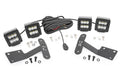 1x 70834 2x 70903BL LED Light Ditch Mount Dual 2 Black Pairs Spot Toyota Tundra (14-21)
