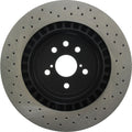 Centric 08-09 Lexus IS-F Drilled Rear Rotor