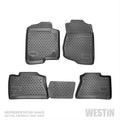 ~(12 lbs. 33X20X6)~ Profile Floor Liners Front and 2nd Row Black Range Rover 2013-2017