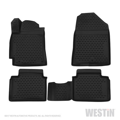 ~(8 lbs. 26X4X3)~ Profile Floor Liners Front and 2nd Row Black Elantra 2017-2018