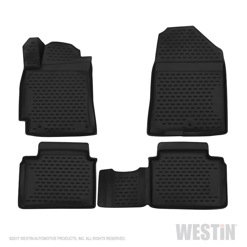 ~(8 lbs. 26X4X3)~ Profile Floor Liners Front and 2nd Row Black Elantra 2017-2018