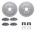 DFC 17-25 Honda CR-V Rear Geospec Rotors with 5000 Advanced Brake Pads w/Hardware