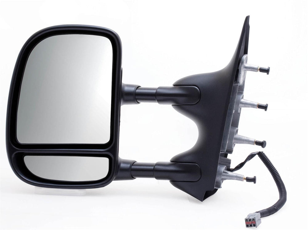 0208 FORD ECONOLINE LH POWER FOLDAWAY OE MIRROR TEXTURED BLACK EXTENDABLE TOWIN