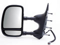0208 FORD ECONOLINE LH POWER FOLDAWAY OE MIRROR TEXTURED BLACK EXTENDABLE TOWIN