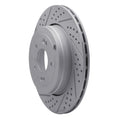 DFC 10-16 Hyundai Genesis Coupe Rear Left Drilled & Slotted Geoperformance Rotor