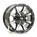 MO970 17x8 6x120.00/6x139.70 GLOSS BLACK W/MACHINED FACE (0 mm)