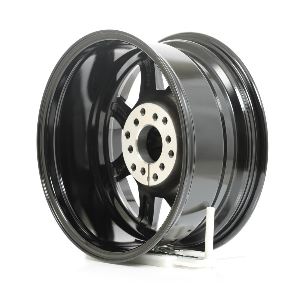MO970 17x8 6x120.00/6x139.70 GLOSS BLACK W/MACHINED FACE (0 mm)