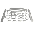 Brushed Silver Plastic Interior Accent Kit for Jeep 07-10 JK Wrangler w/ 2-Dr. RT Off Road