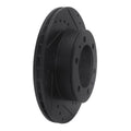 R1 09-15 Toyota Hilux (Mexico) Front Right Drilled & Slotted Black Brake Rotor