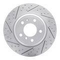 R1 91-01 BMW 850Ci Rear Left Drilled & Slotted Geoperformance Rotor