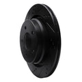 R1 95-02 BMW Z3 Right Rear Drilled & Slotted Black Brake Rotor