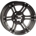 ITP Hurricane 12x7 / 4x137 BP / 5+2 Offset Matte Black Wheel