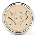 AutoMeter Gauge Dual Fuel & Oilp 3-3/8in. 0 Ohm(e) to 90 Ohm(f)& 100PSI Elec Antique Beige