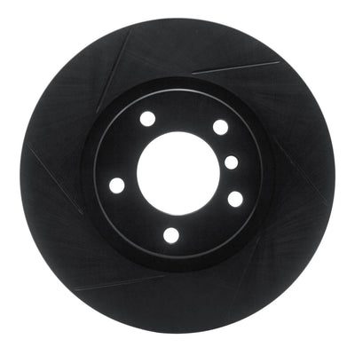 R1 95-02 BMW M3 Right Front Slotted Black Brake Rotor