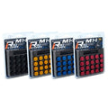Project Kics R40 Iconix Aluminum Cap Set 14x1.50 Red - 20 Pieces