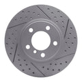 R1 11-16 Mini Cooper Paceman Front Right Drilled & Slotted Geoperformance Rotor
